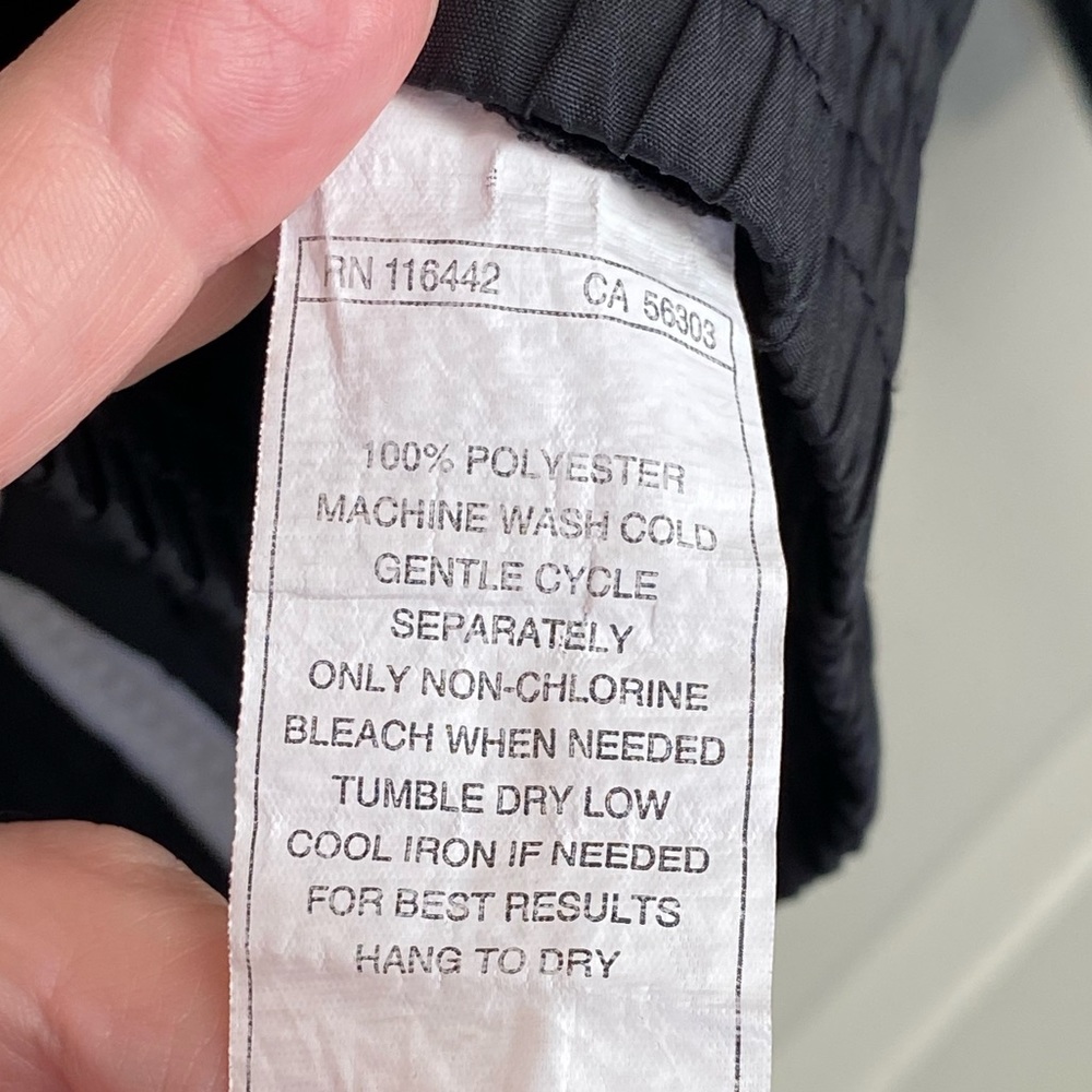 A. Lab Large Black Full Zip Up Windbreaker Jacket - Picture 5 of 5